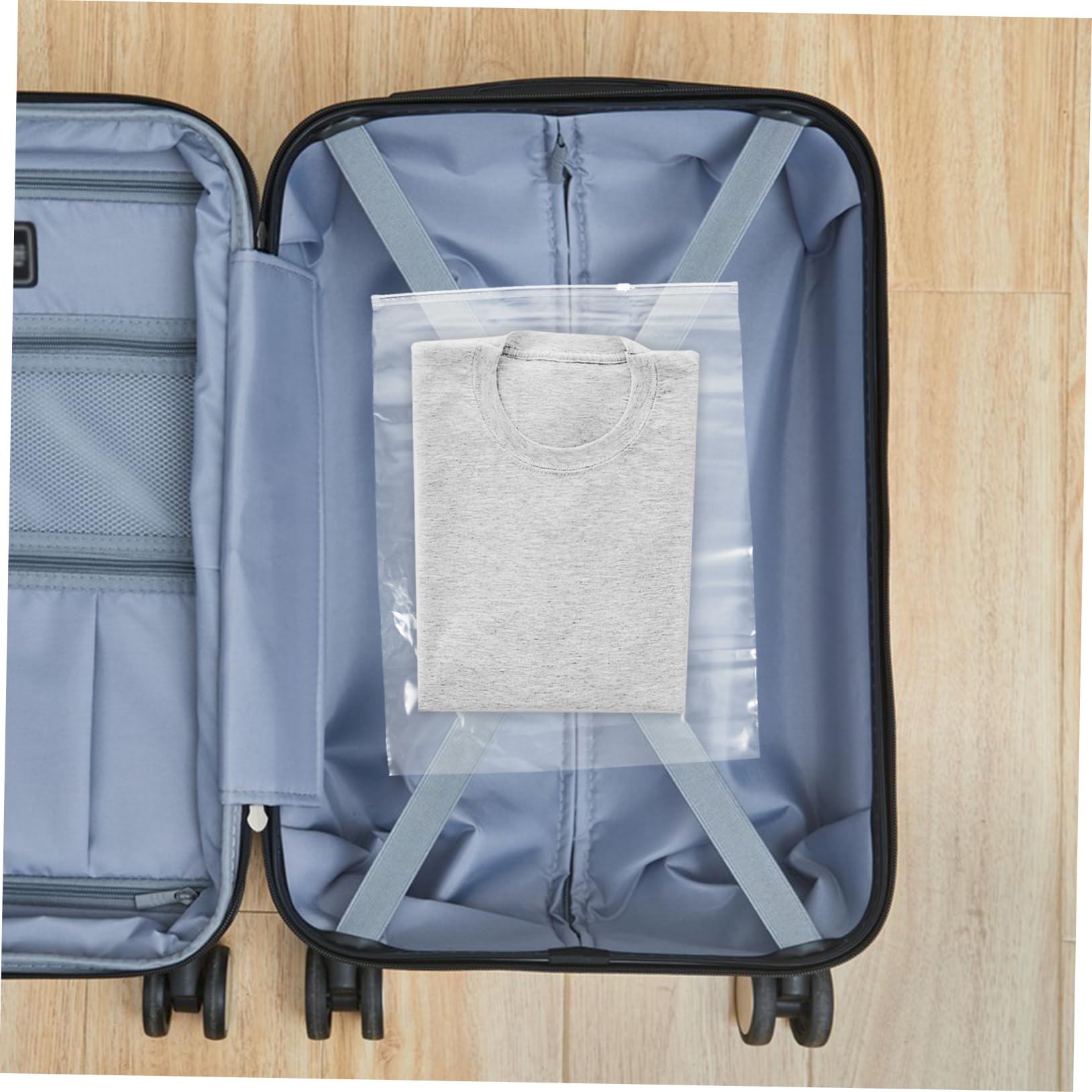 LIFKOME 50pezzi Sacchetti Cerniera Per Di Sacchetti Trasparenti Richiudibili Organizer Per Magliette e Camicie Impermeabili e Anti-polvere Per Viaggi e Organizzazione Del Guardaroba