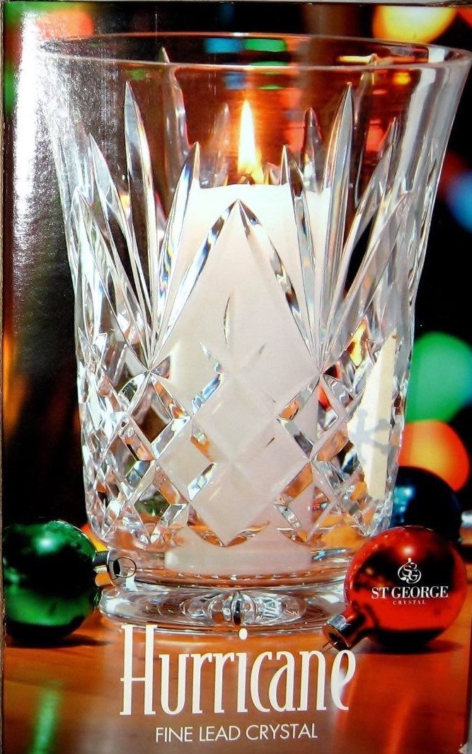St. George Hurricane Fine Lead Crystal Candle Holder