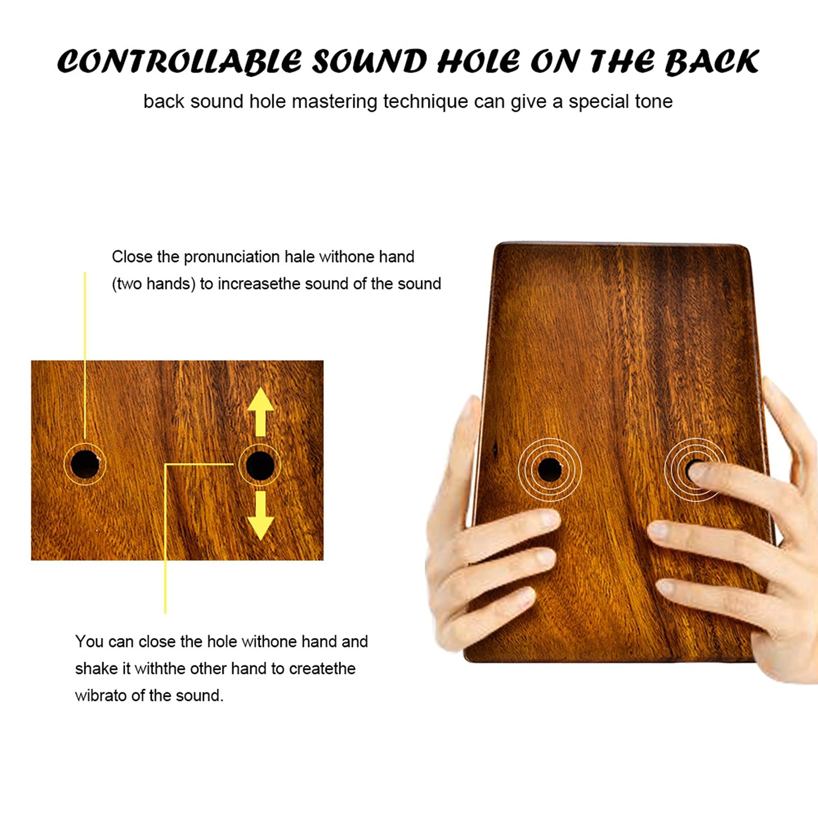 Kalimba 17 Touches, Portable Professionnel de Haute Qualité Doigt Pouce Piano pour Musical Cadeau pour Les Amateurs de Musique Enfant/Les Débutants
