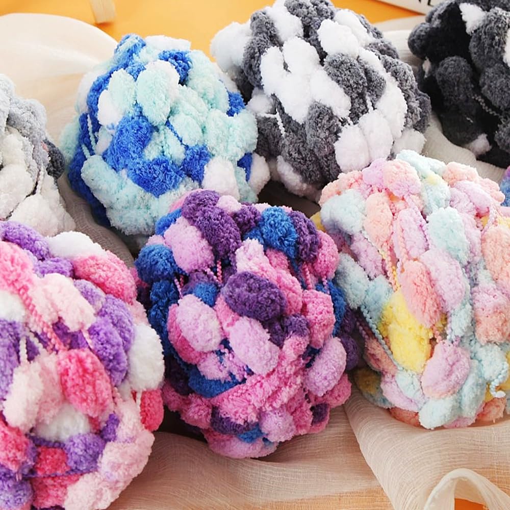 300 g weiches Garnknäuel, geeignet für Anfänger zum Stricken von Decken, Schals, Sofakissen und Fußmatten,T