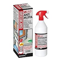 SARATOGA , Spray Antimuffa Saratoga Z10, Elimina Muffe Alghe Muschi Licheni, per uso Interno ed Esterno, Spruzzatore Ergonomico, 1Lt