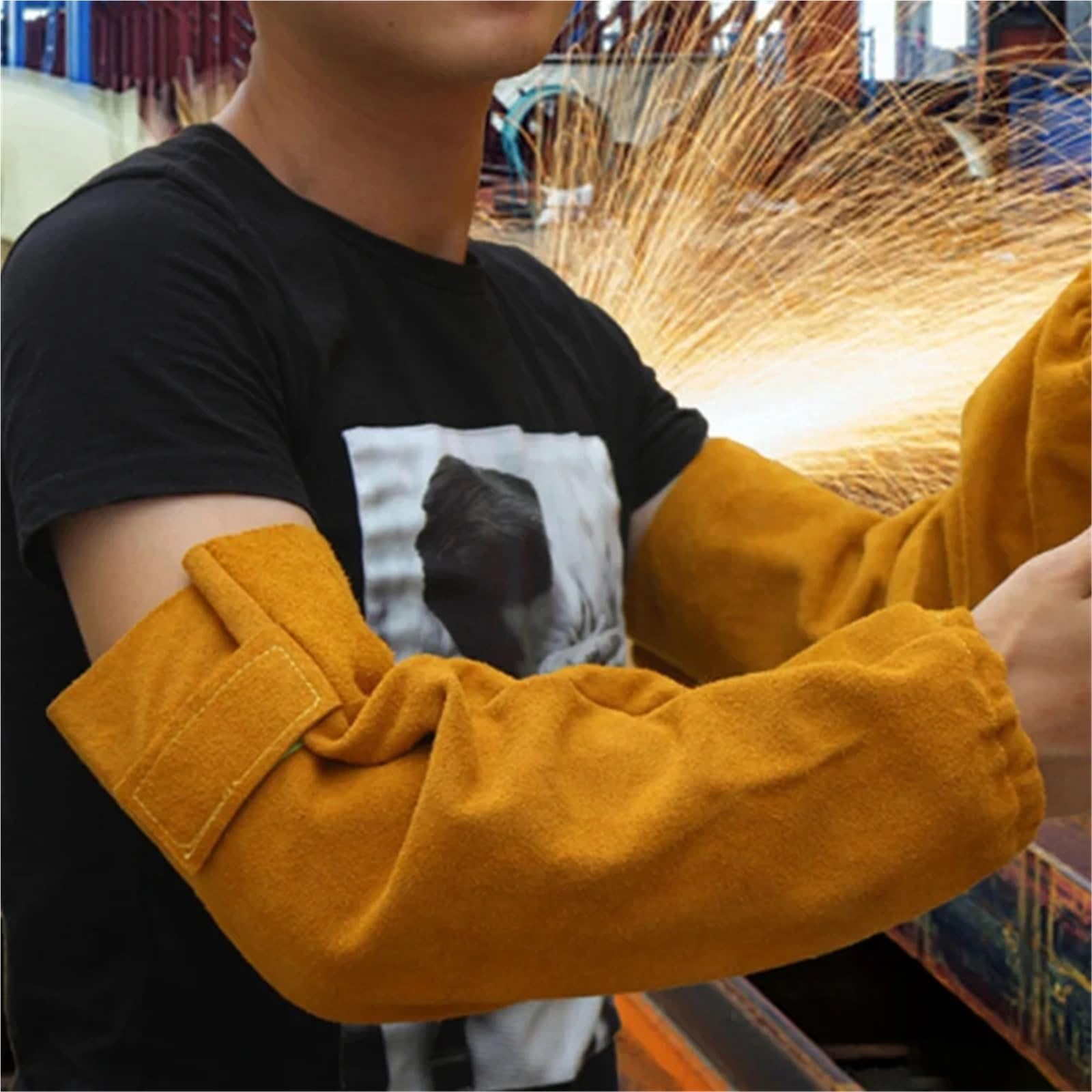 Welders Arm Guard Manchons de soudage, protège-bras. résistants à la chaleur et aux flammes, protection des bras for hommes femmes travaillant dans le secteur du
