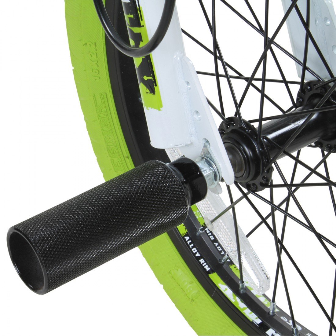 deTOX BMX 16 Zoll Fahrrad Freestyle Kinder BMX Anfänger 100-120 cm 2 Pegs 360° Rotor