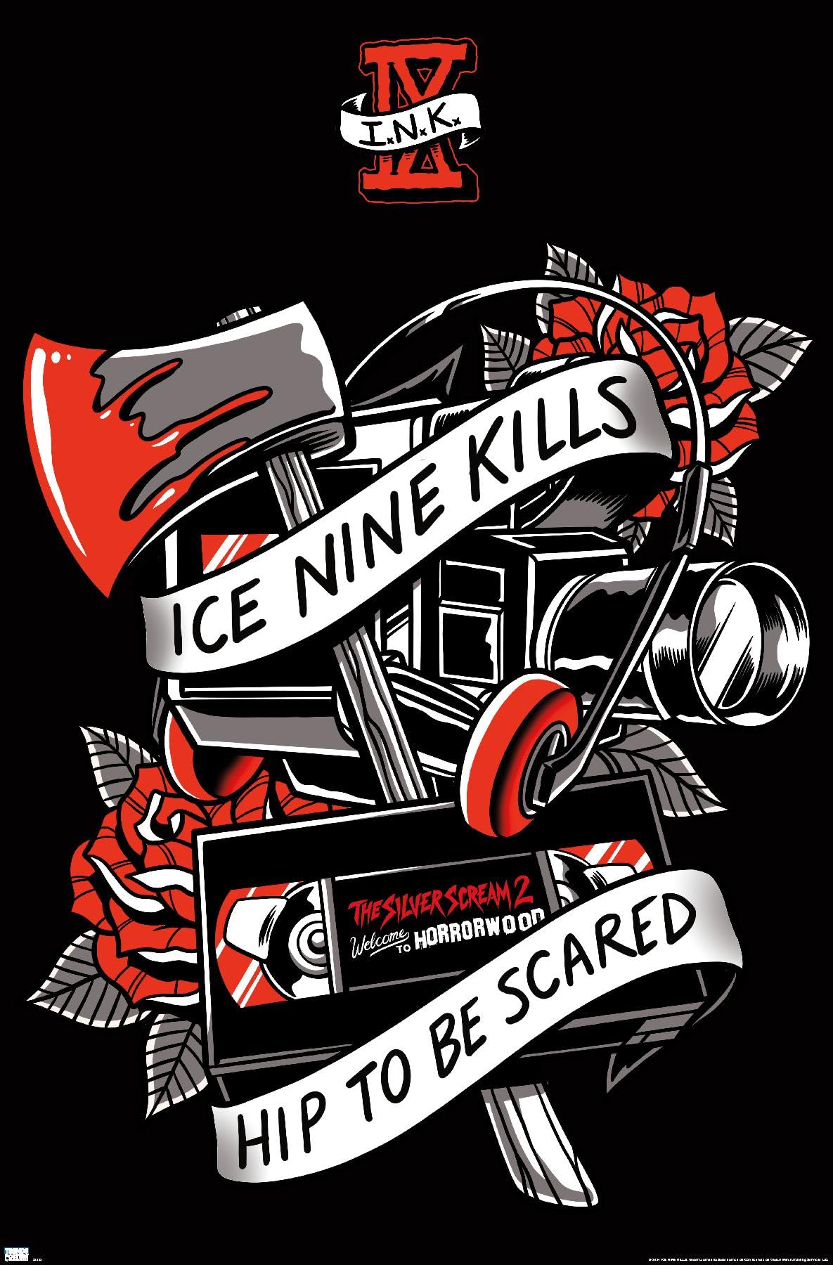 Amazon.com: Ice Nine Kills - Hip To Be Scared Wall Poster, 34L