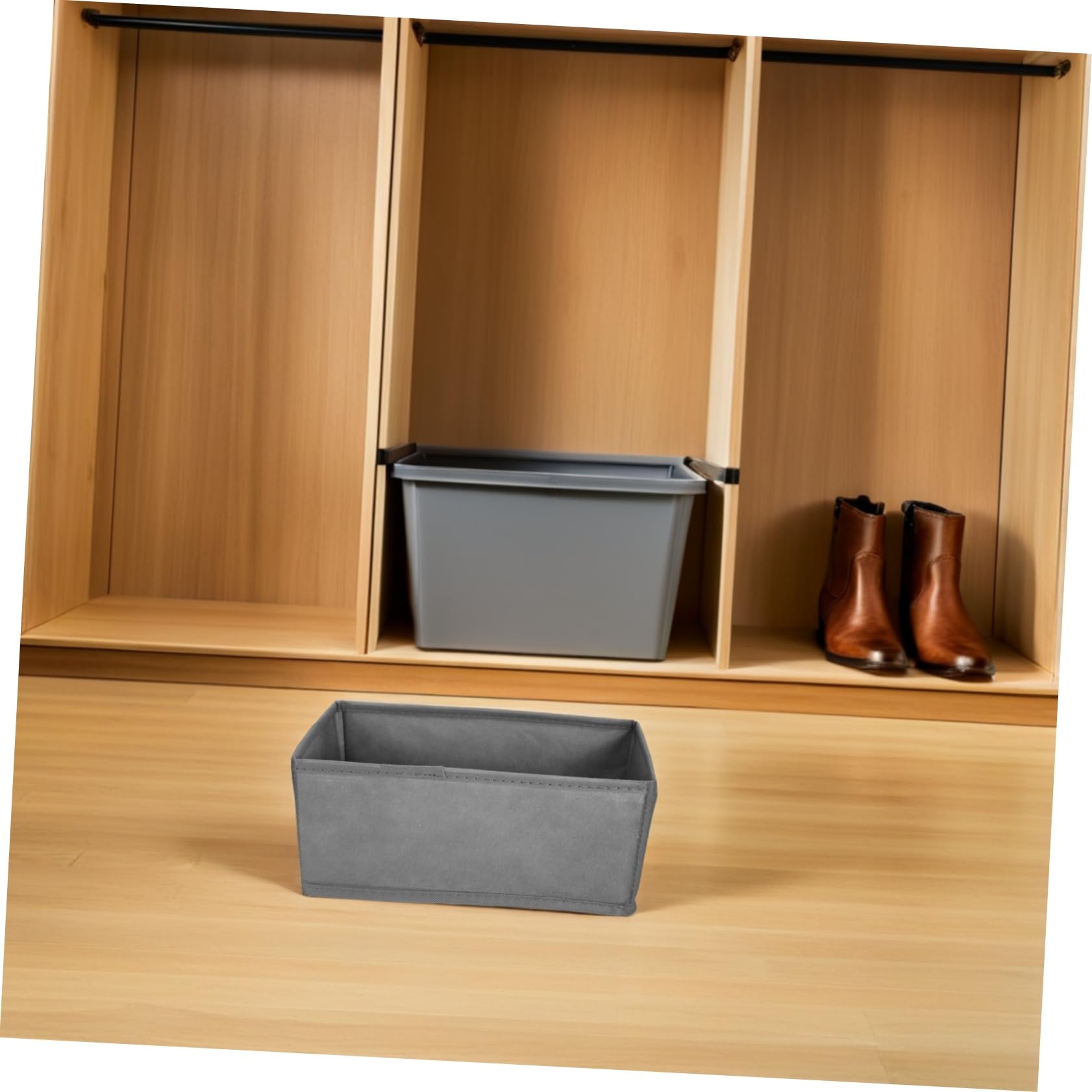Organizer Grigio da Biancheria Cassetto 6 Intima Pezzi