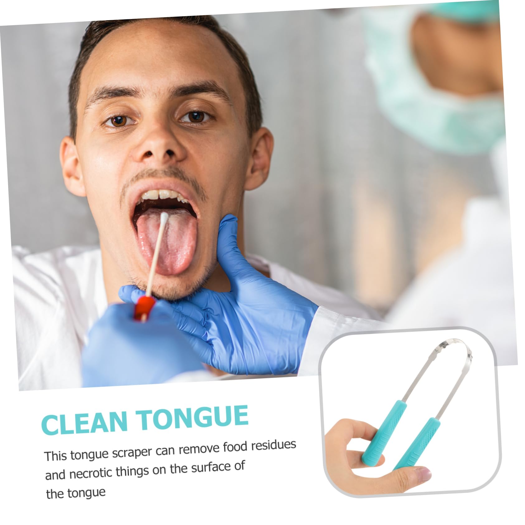 Beavorty 15 Pz raschietto per lingua portatile scraper fornitura di denti detergente per metalli strumenti per la pulizia della lingua strumento per la pulizia della lingua Palmare attrezzo