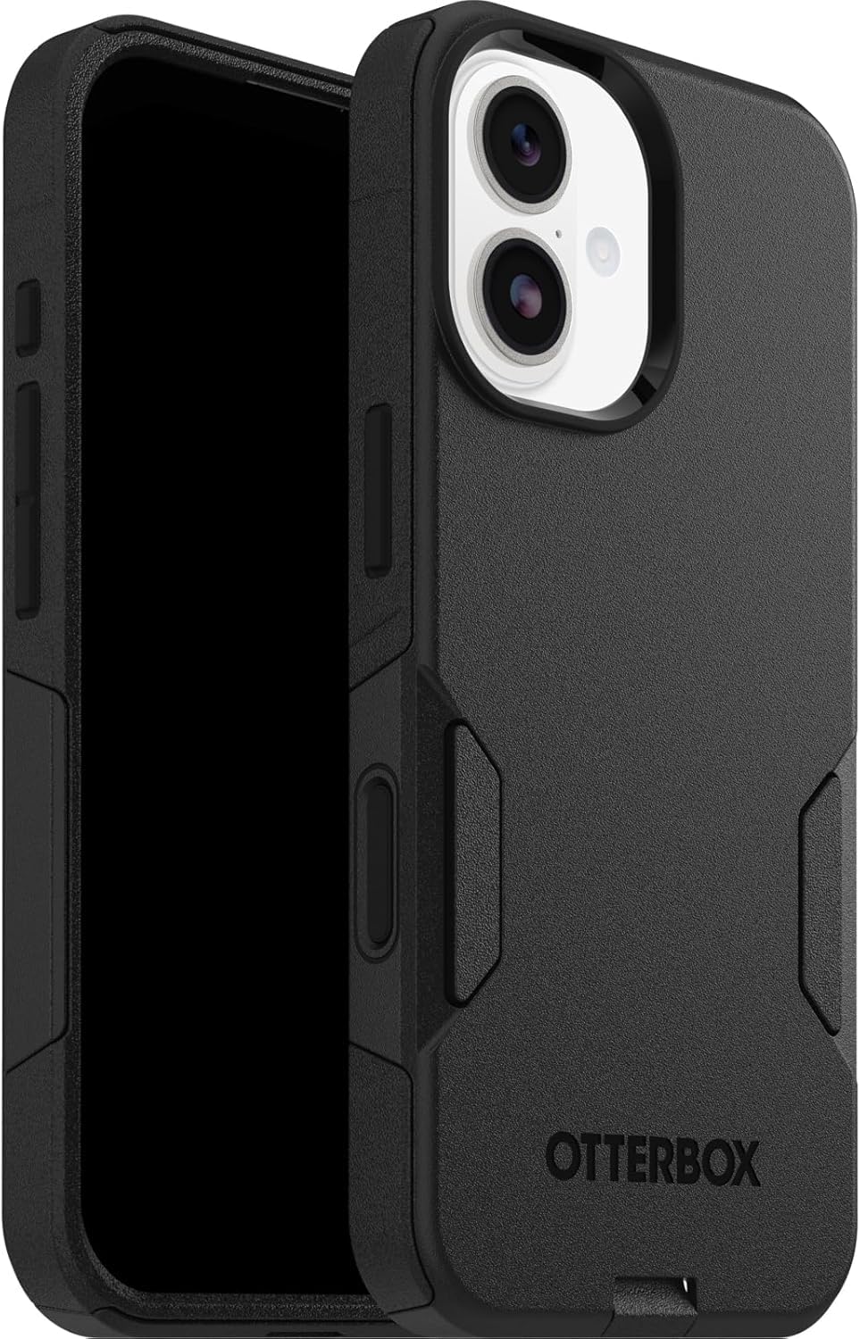 OtterBox Commuter Series MagSafe funda para iPhone 17, Testada 3x estándares Militares anticaídas, Negro + OtterBox Glass Protector de Pantalla de Cristal Templado para iPhone 17