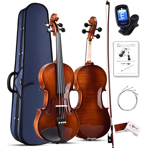 Aileen 4/4 Violin Set for Beginners, Full Size Fiddle Kit for Adults Starters and Children Teenager Students