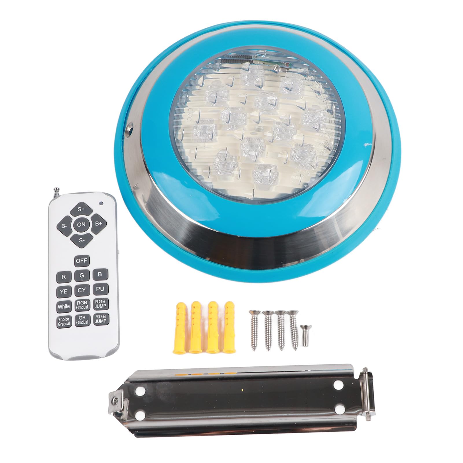 FTVOGUE Tauchlicht, LED -Poollicht mit Fernbedienung, RGB -Unterwasserlicht, IP68 Wasserdicht für Poolbeleuchtung, Landschaft, Teich, Hotel Schwimmbad (12W)