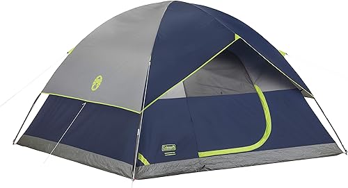 Tienda de campaña Coleman Sundome con toldo contra lluvia, juego de tiendas para 2346 personas, se monta en 10 minutos, refugio a prueba de clima