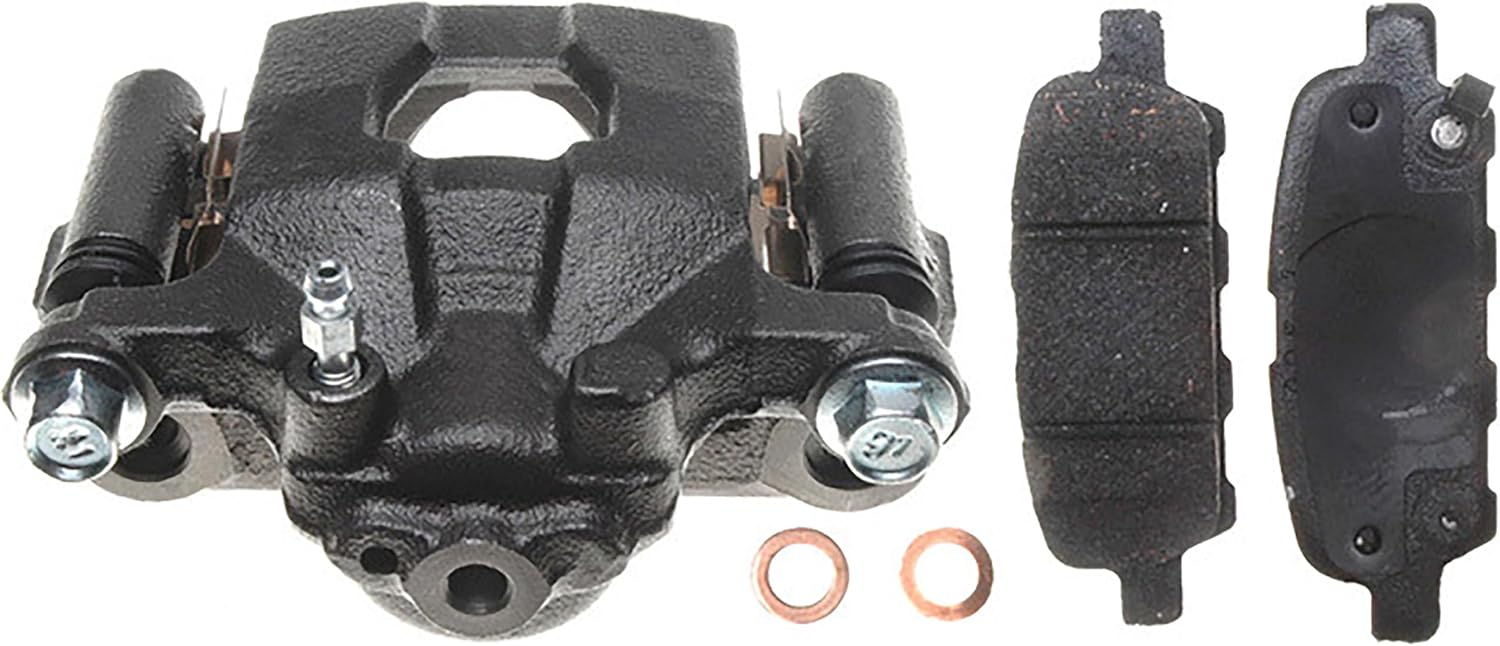 ACDelco Gold 18R2220F1 (19360668) Rear Driver Side Disc Brake Caliper Assembly with Ceramic Pads (Loaded Non-Coated)