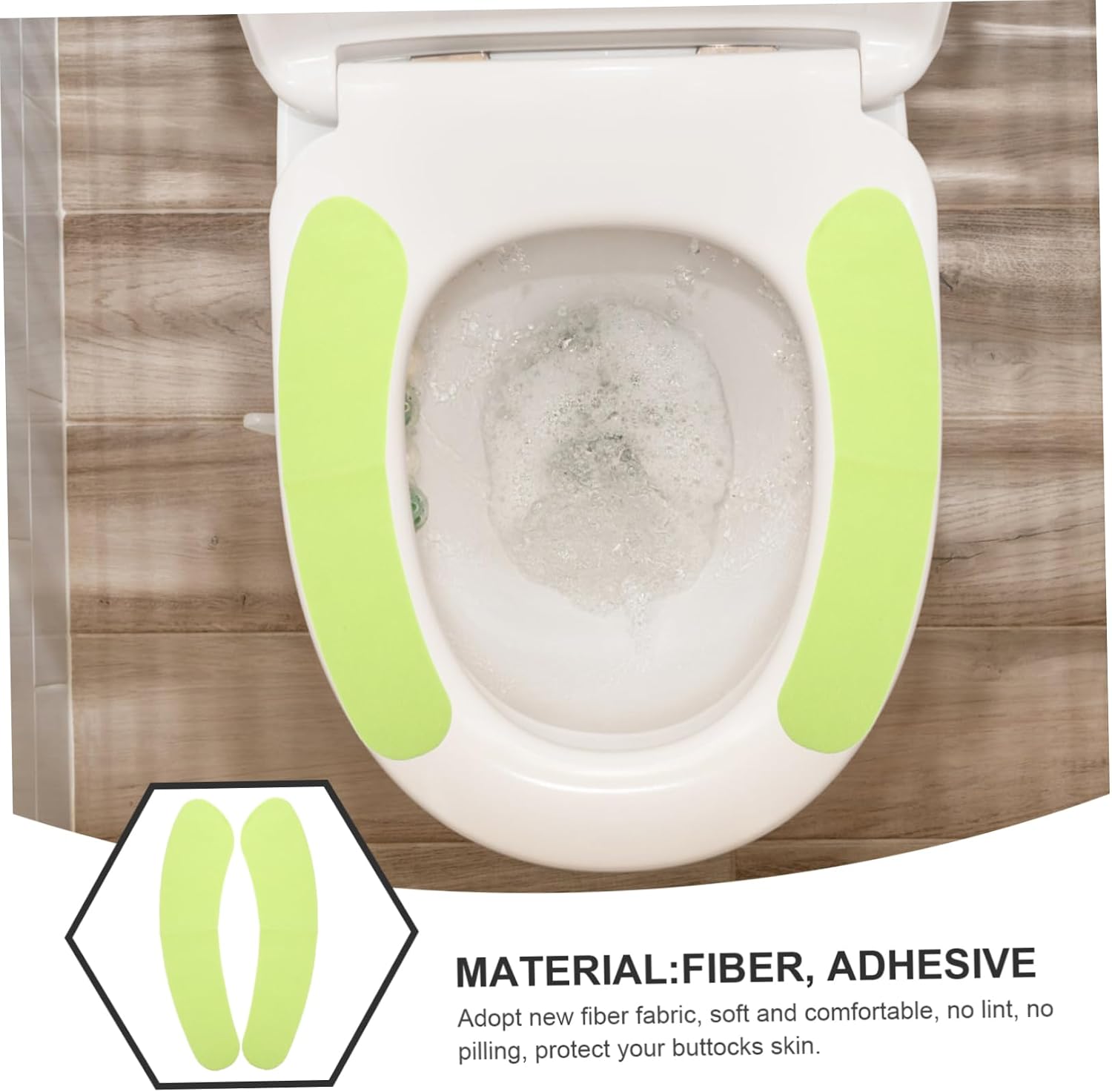 Hemoton 10pairs Toilet Seat Cover Gel Pad Soft Comfortable Reusable Standard Washable for Home Hotel Travel