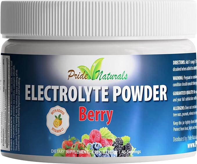 Pride Naturals Electrolyte Powder, No Sugar Hydration Drink