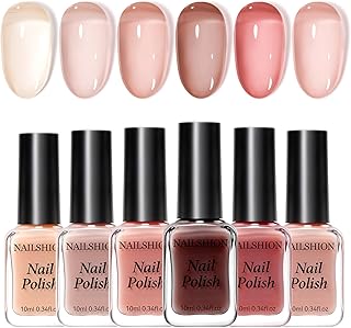 Clear Clear Pink Jelly Nude Nail Polish Set