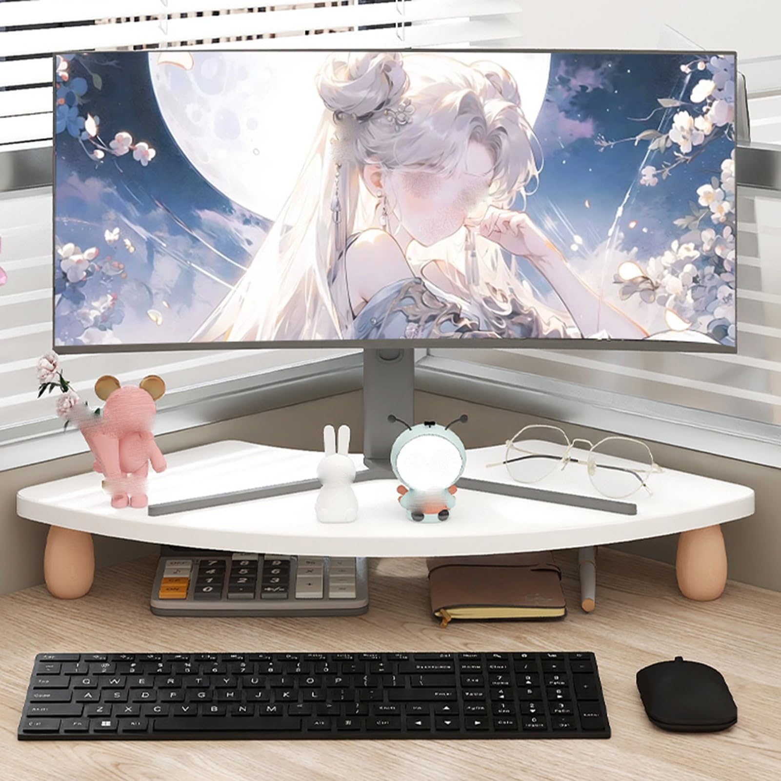 Support de moniteur pour optimiser l'angle de votre bureau en bois