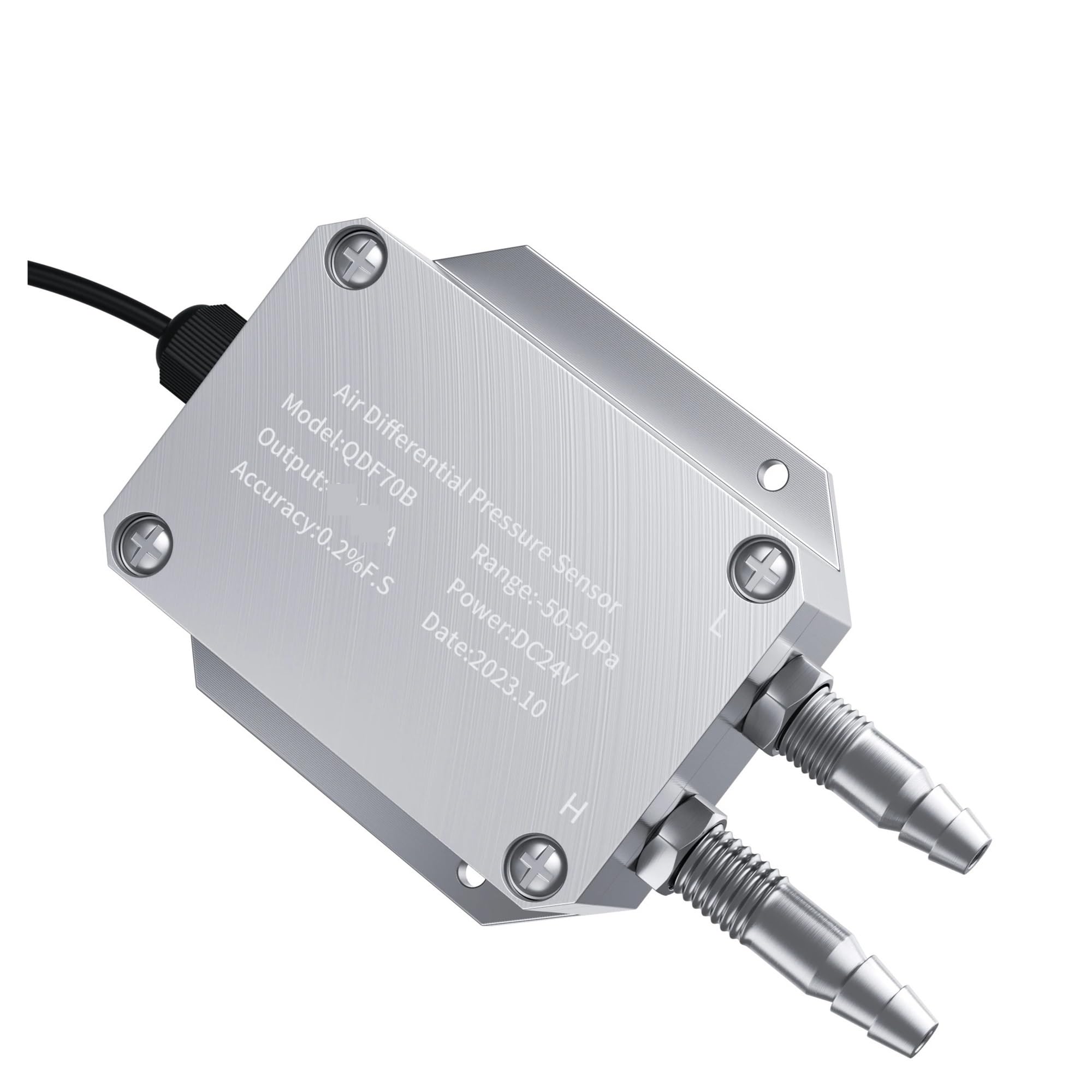 Transmisor de presión diferencial Sensor de presión diferencial 0-50pa 0-100pa 0-500pa Transductor de presión 4-20mA 0-10V RS485 Transmisor de presión diferencial (0-50pa)