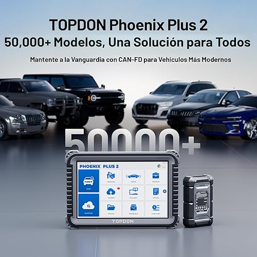 Miniatura 8 de TOPDON Phoenix Plus 2, ECU Coding TOPDON Scanner V2.0, herramienta de escaneo bidireccional, mapa de topología, CANFD, sistema completo OEM de gama