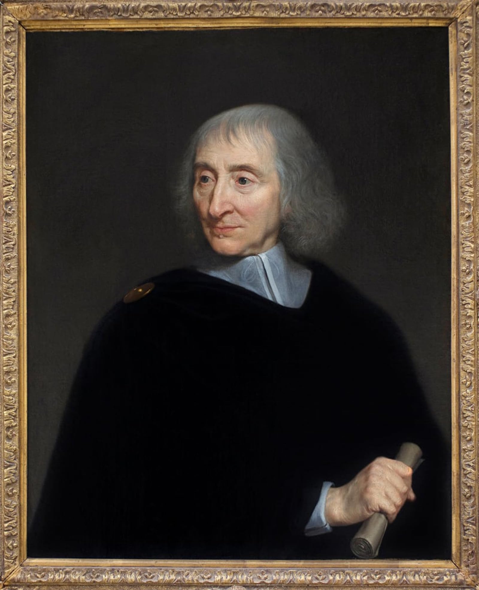 SERENDIPITP Vintage Picture Print on Canvas Wall Art Poster Portrait of Bernard Arnaud D'andilly by Philippe De Champaigne Artwork Print Poster for Wall Decor 60x90cm