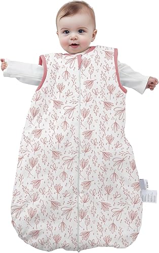 TOG 2.5 - Saco de dormir para bebé, 100% algodón, sin mangas, saco de dormir para bebés y niños pequeños, súper suave, cálido y cómodo, saco de