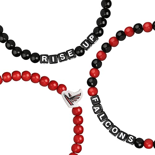 Vista 125 de FOCO NFL unisex-adult NFL Team Logo Officially Licensed 3-Pack Beaded Friendship Bracelets