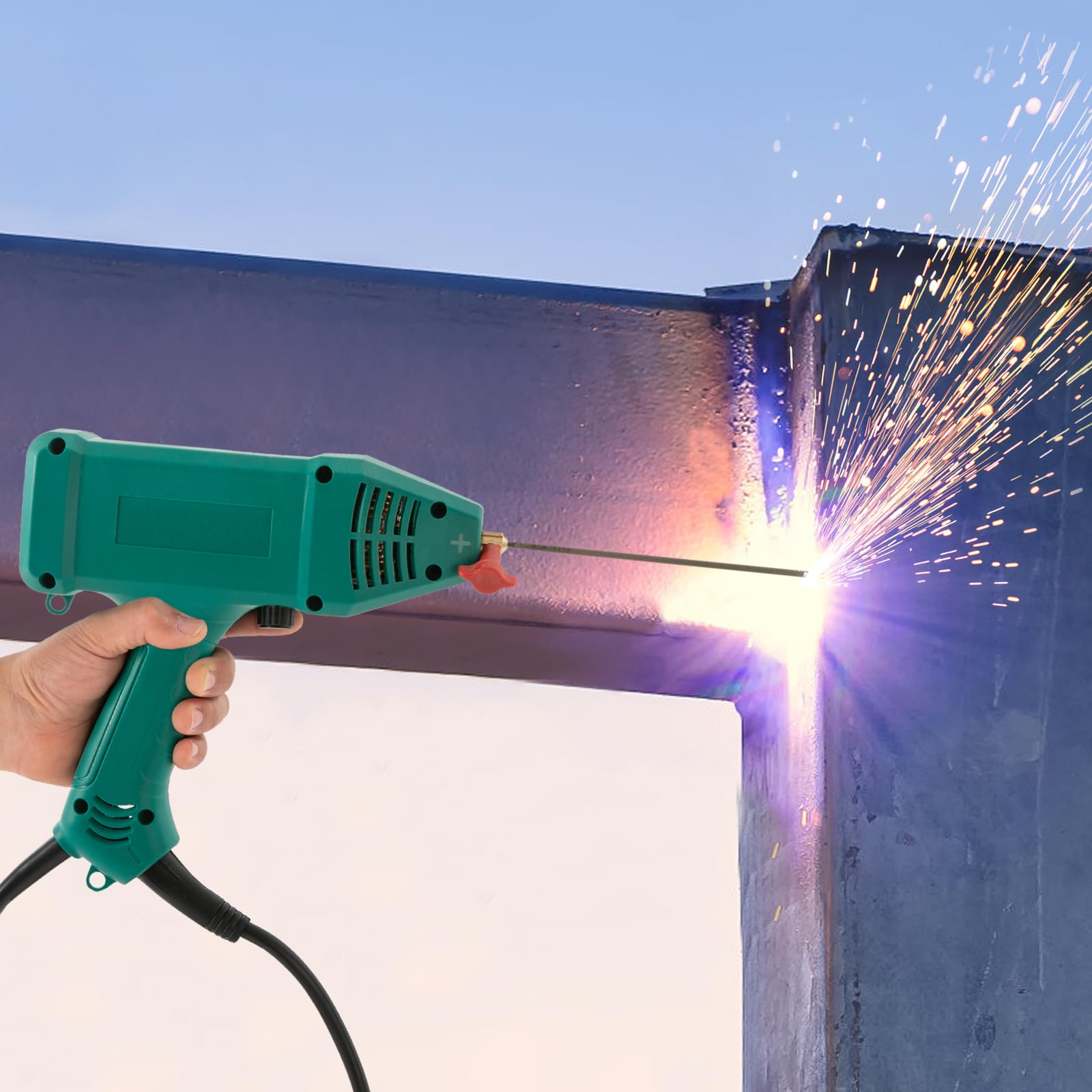 3000 W handlasapparaat met LGBT-inverter-technologie, 220 V draagbaar digitaal laspistool met 20-200 ampère stroominstellingsbereik, draagbaar lasapparaat met led-display en gereedschapskoffer (blauw 3000 W handlasapparaat met LGBT-inverter-technologie, 220 V draagbaar digitaal laspistool met 20-200 ampère stroominstellingsbereik, draagbaar lasapparaat met led-display en gereedschapskoffer (blauw