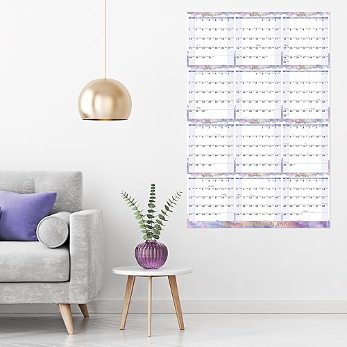 Miniatura 6 de Calendario 2024  Calendario de pared anual 2024, 34.8 x 22.8 pulgadas, calendario de borrado en seco 2024, enero de 2024 a diciembre de 2024,