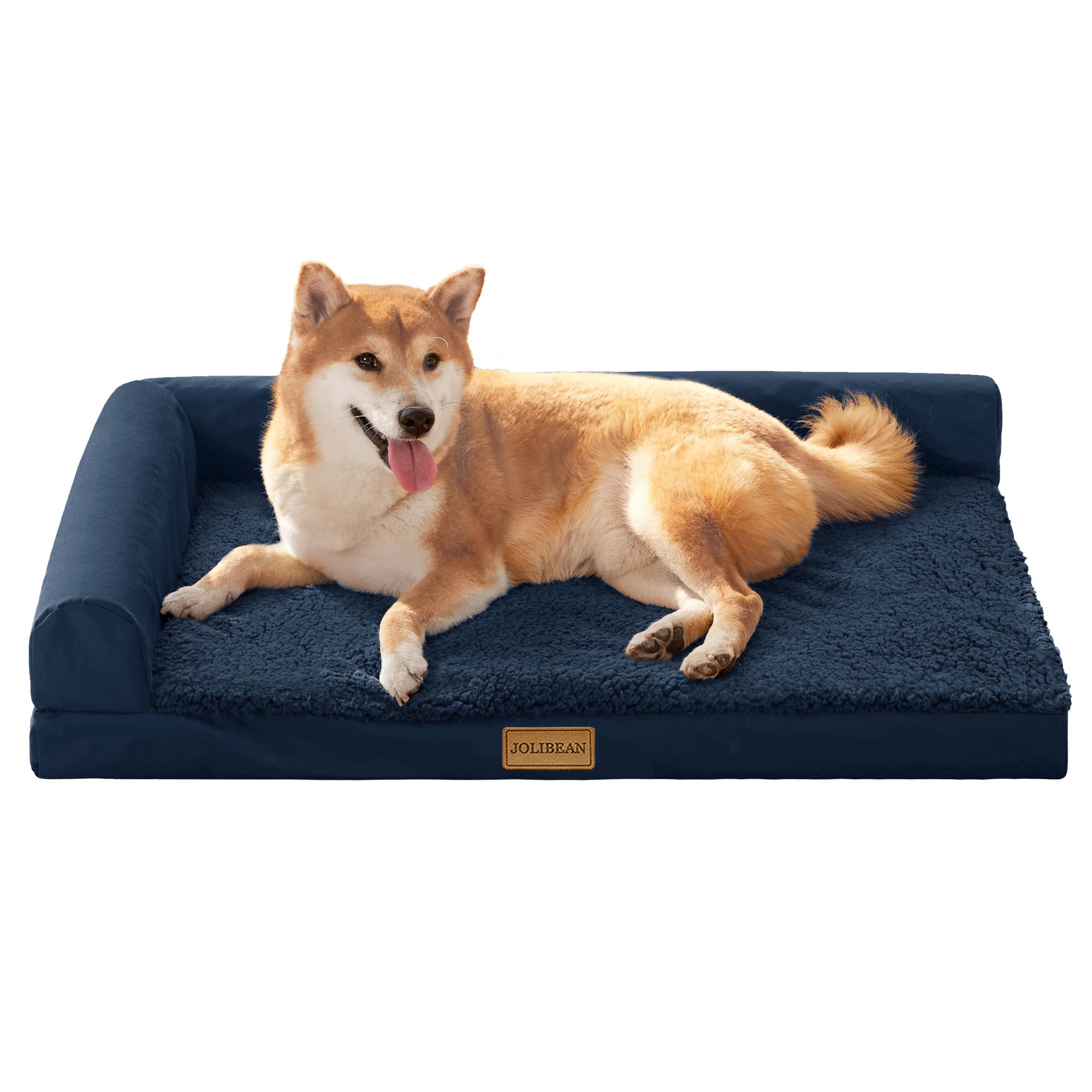 Jolibean Orthopädisches Hundebett Grosse Hunde, Typ l Waschbar Hundekorb Mit Kissen, Flauschig Hundesofa Wasserdicht rutschfest