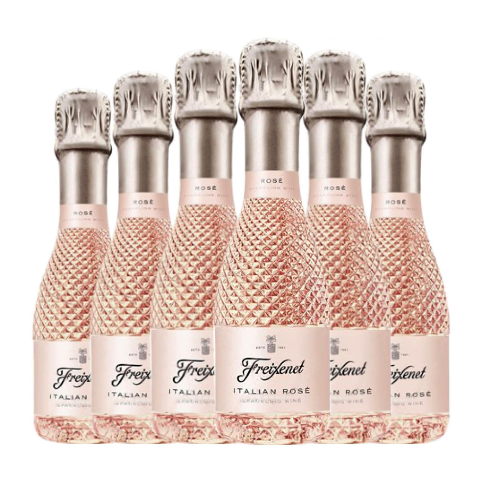 CavaFreixenetCava Italian Rosé Seco Botellín 20 cl Espumoso rosado (Caja de 6 Botellín de 20 cl)