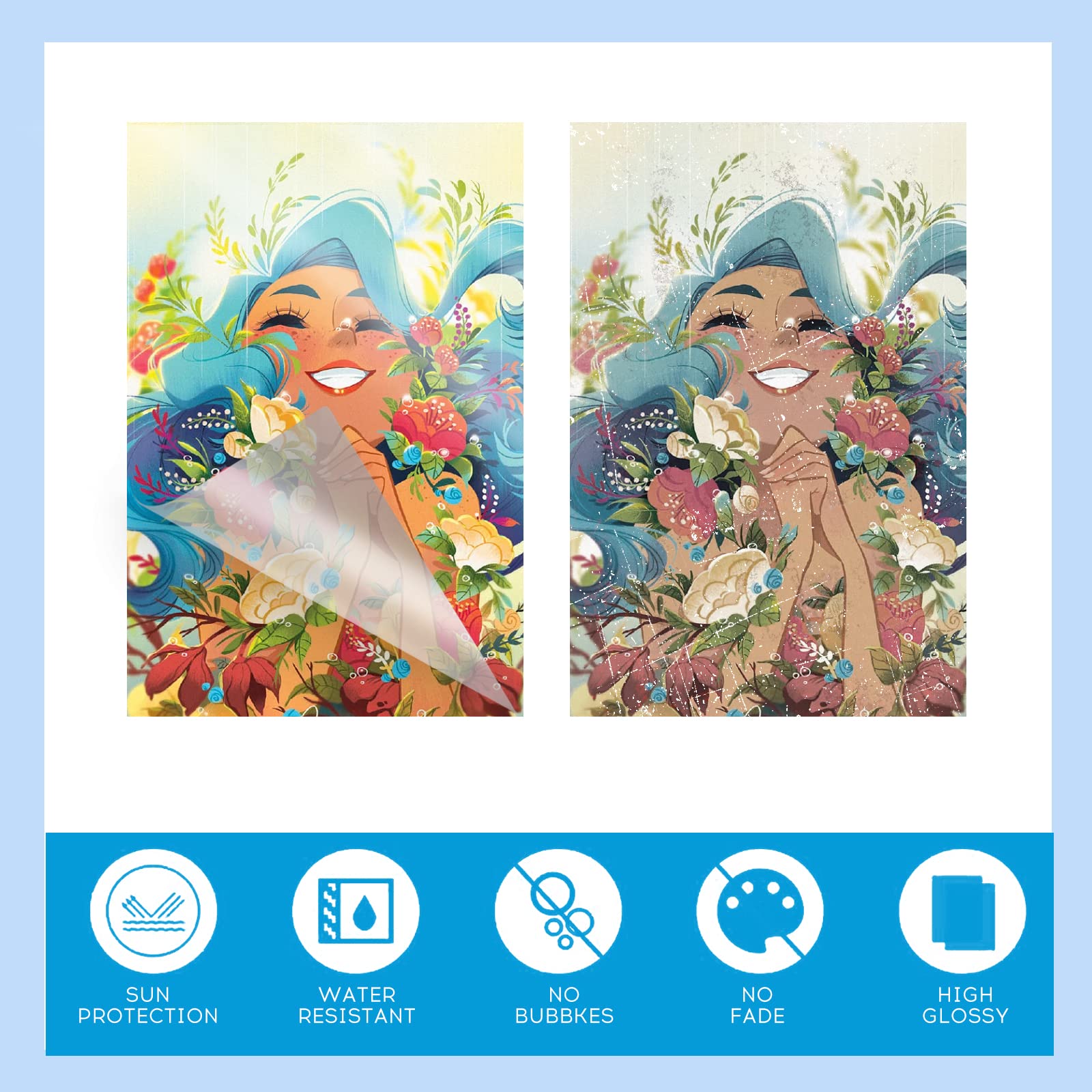 Uinkit 20 Pack 5x7 Inches Self Sealing Laminating