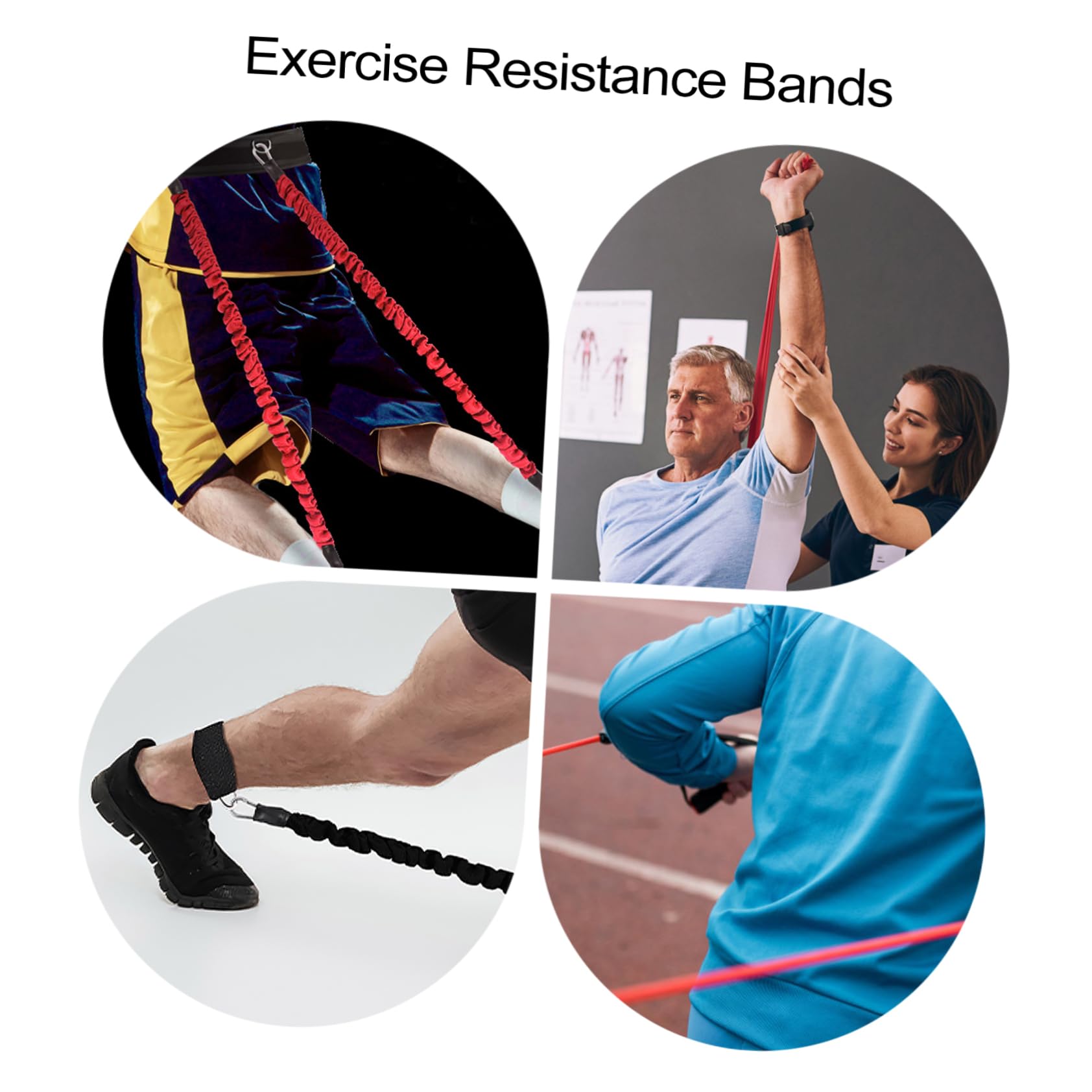 TOYANDONA Bandas De Resistencia para Ejercicios De Fitness Bandas De Resistencia para Ejercicios De Fitness Equipo De Entrenamiento De Fuerza Equipo De Gimnasio para El Hogar Correas