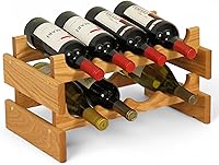 Vista 69 de Wooden Mallet, Botellero Dakota negro de 3 botellas