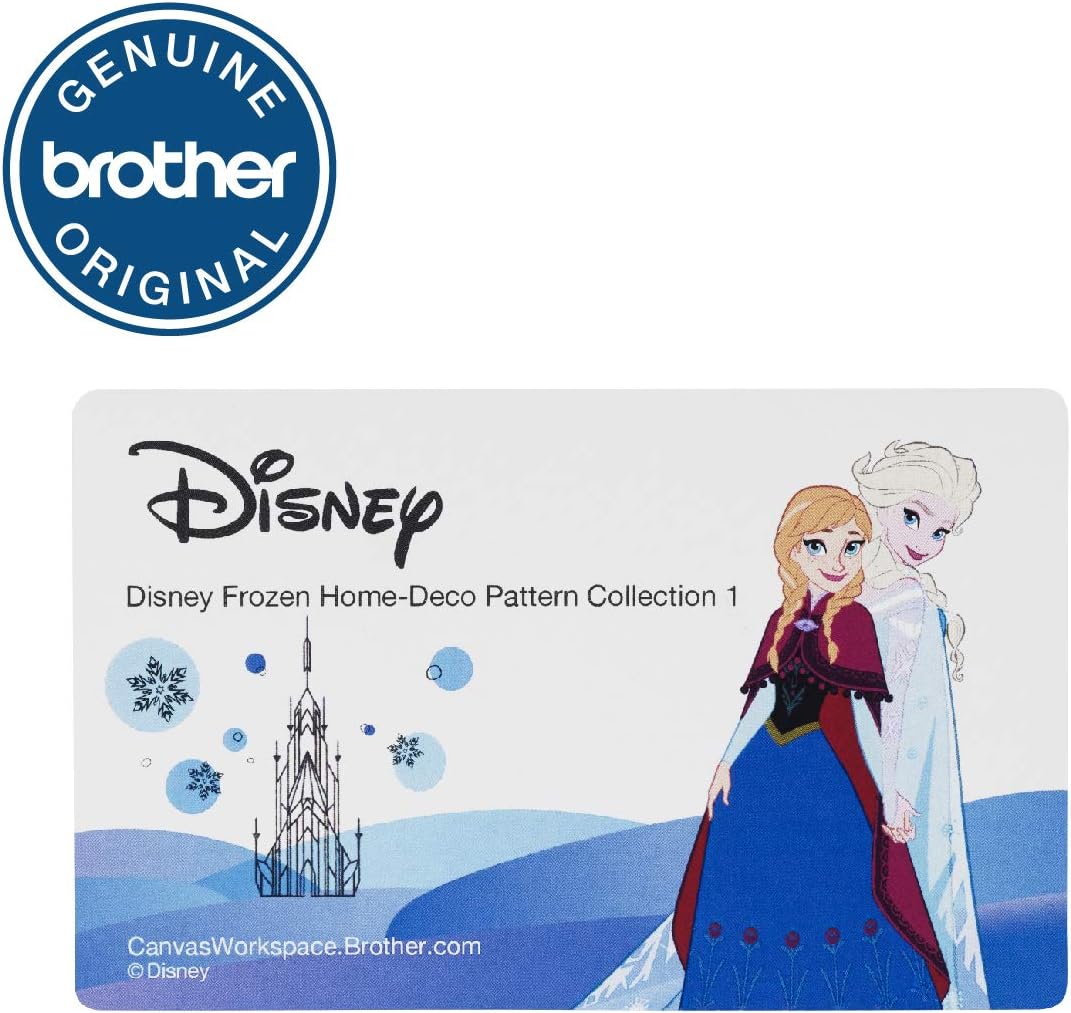 Brother ScanNCut Disney Frozen HomeDeco Pattern Collection 1 CADSNP04, 27 Designs with Olaf, Elsa, Anna & More, Vinyl Wall Art, Iron-on Transfers for Clothing, DIY Stencil Templates, Party Decorations