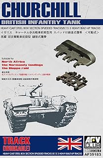 AFV Club Churchill British Infantry Tank Heavy Cast Steel Workable Track 1:35 Scale Model Kit