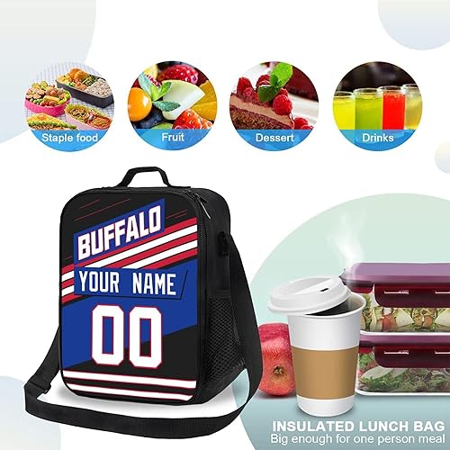 Miniatura 3 de KREDE Bolsa de almuerzo de búfalo personalizada para hombres y mujeres regalos