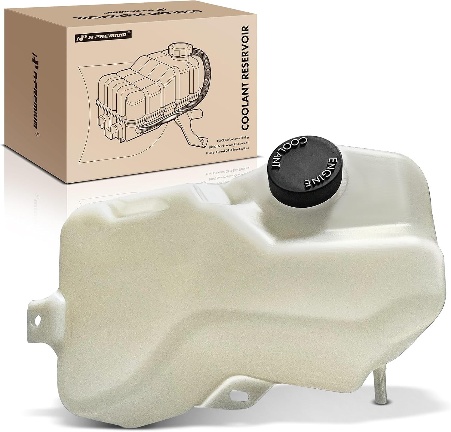 A-Premium Engine Coolant Overflow Recovery Reservoir Tank with Cap Compatible with Buick LeSabre 2000-2005 & Pontiac Bonneville 2000-2005
