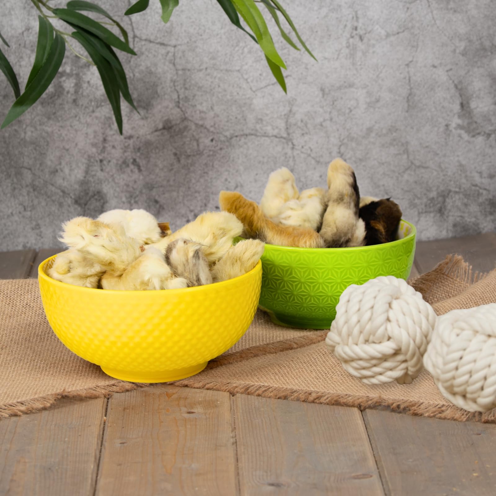 Lyra Pet® 5 kg Kaninchenpfoten mit Fell getrocknet - Kausnack für Hunde | Naturbelassener Kauartikel mit Fell – Proteinreiches Leckerli – Fettarme & gut verträgliche Belohnung – Aus 100 % Kaninchen