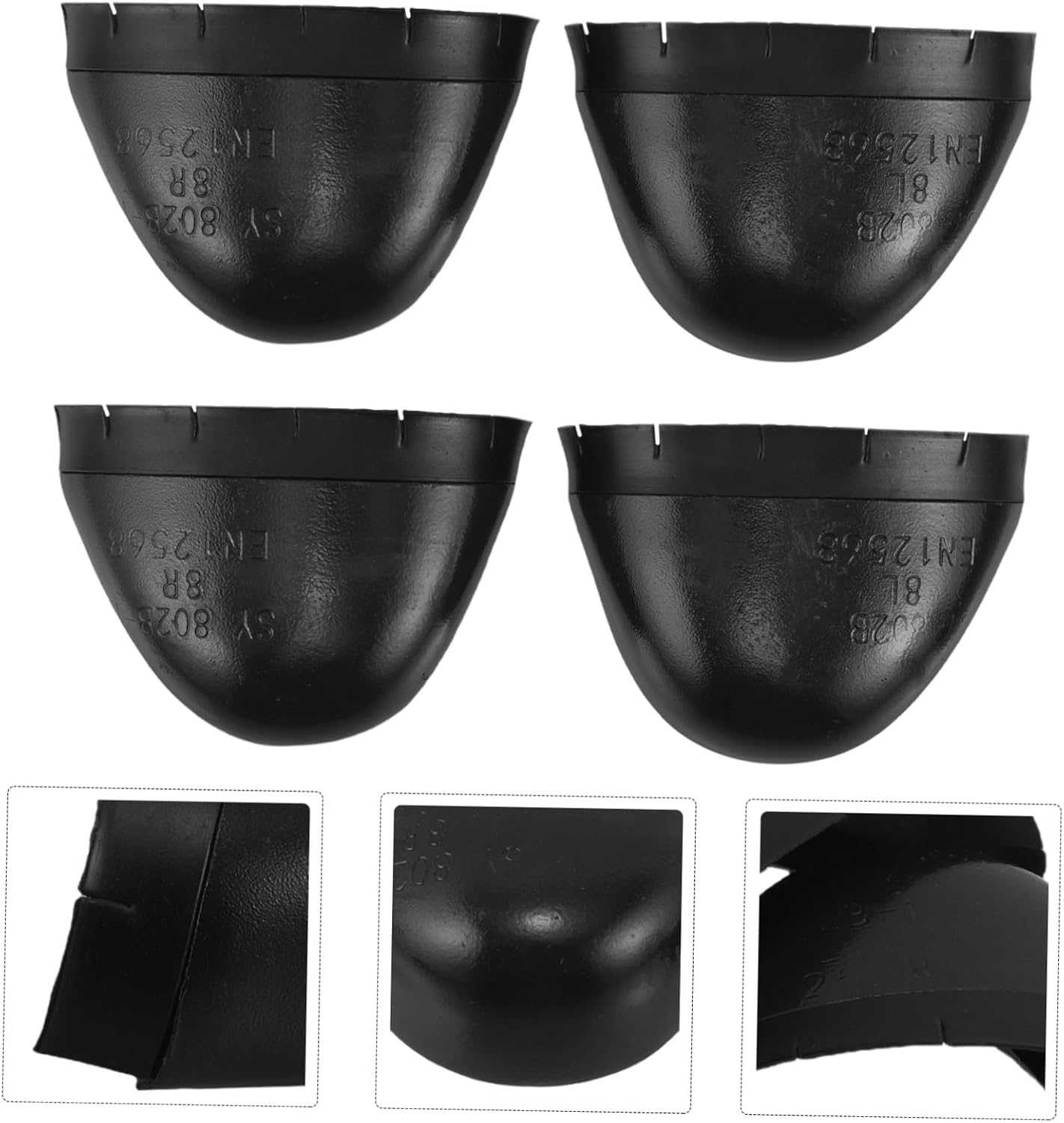 2 Pairs Protective Toe Caps for Work Shoes, Polymer Metal Metatarsal Protectors with Prolonged Comfort and Enhanced Traction, for Workplace Safety on Oily or Wet Surfaces