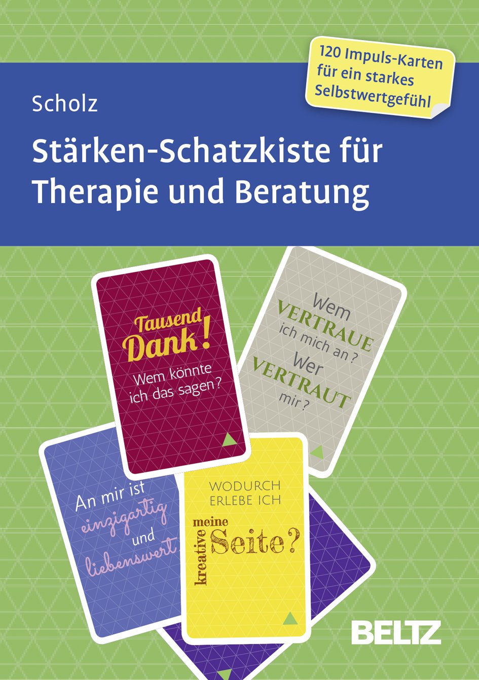 Stärken-Schatzkiste für Therapie und Beratung: 120 Karten mit 12-seitigem Booklet in stabiler Box, Kartenformat 5,9 x 9,2 cm (Beltz Therapiekarten)