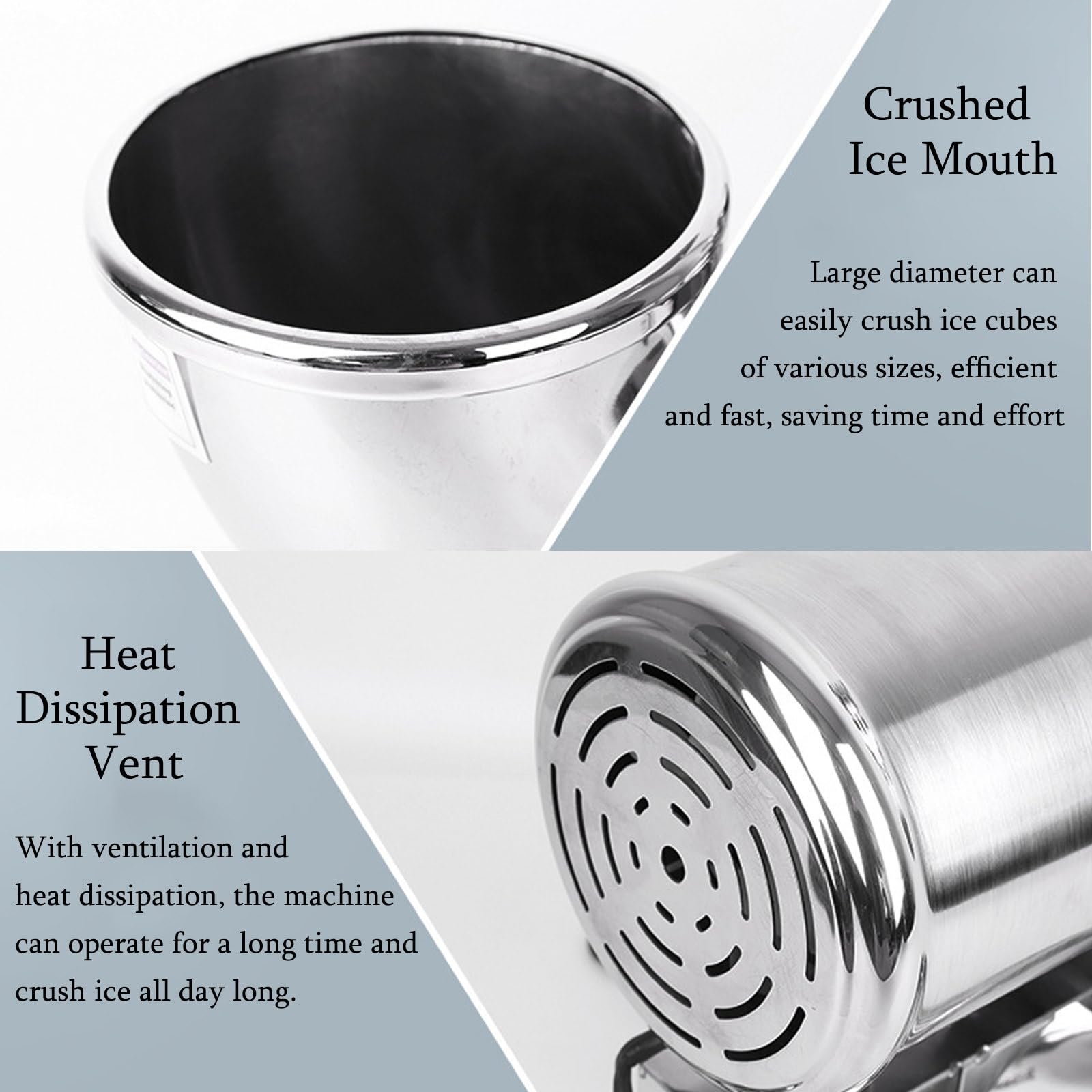 Trituradora De Hielo EléCtrica, MáQuina Para Raspar Hielo, MáQuina Para Hacer Conos De Nieve, Acero Inoxidable, Para CóCteles, Granizados Y Bebidas FríAs, Para Uso DoméStico, En Bares