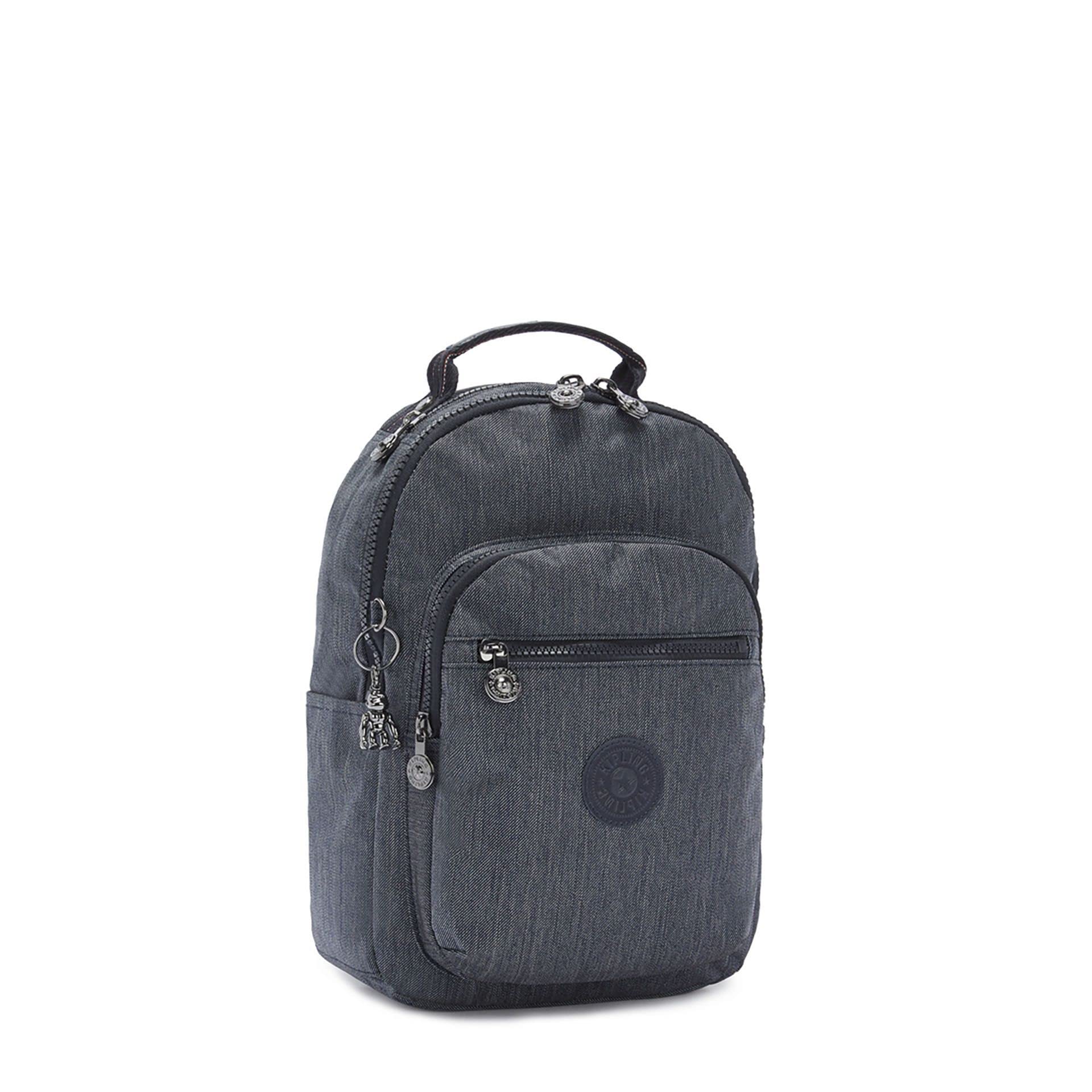 Kipling Seoul S, Borsa messenger Unisex - Adulto, Active Denim, 16 x 25.5 x 35 cm