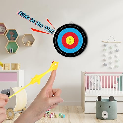 Miniatura 7 de Sratte 150 piezas de goma de pollo tirachinas de dedo de pollo, pollos de goma, pavo volador para niños y niñas, cumpleaños, carnaval, bolsas de