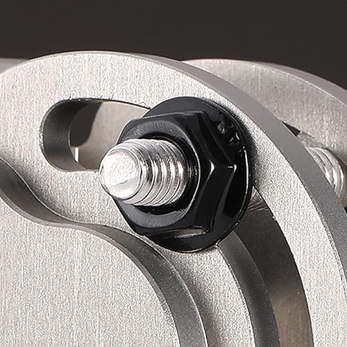 Miniatura 6 de M6 x 1.0mm tuercas de bloqueo hexagonales de brida dentada 100Pcs 304 de acero inoxidable 18-8, rosca completa, accionamiento hexagonal, acabado