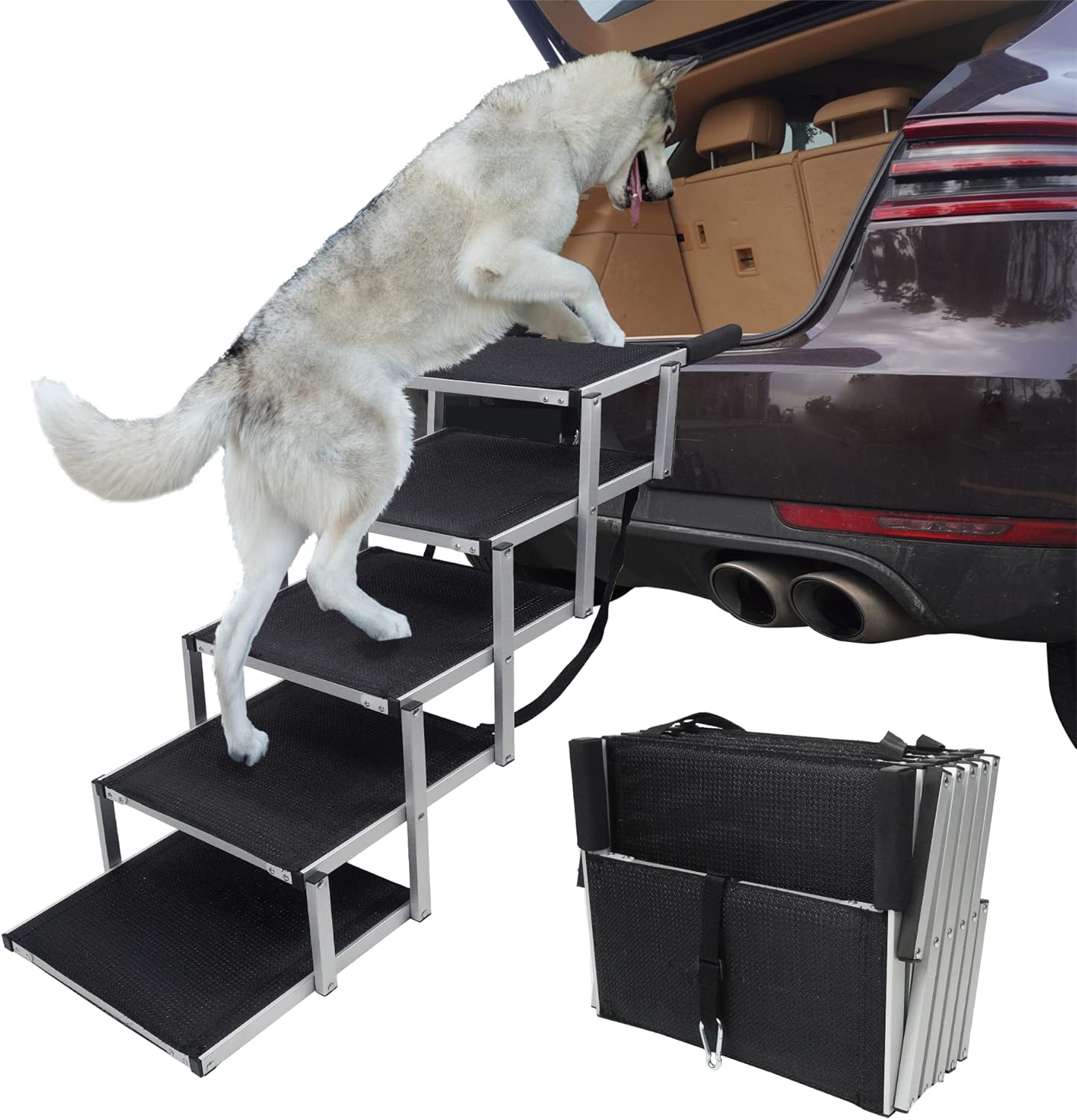 YEP HHO Dog Steps for Large Dog, Lightweight Aluminum