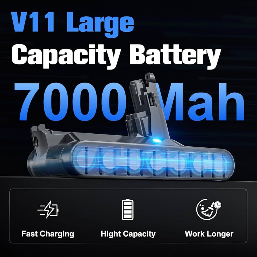 Amazon.com: Upgraded 7000mAh V11 SV14 for Dyson V11 25.2V Li