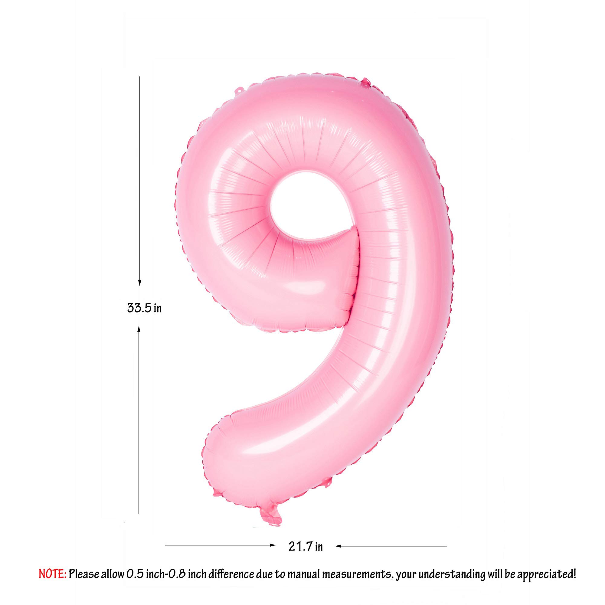 Red 0 balloon 40 Inch Giant Helium Foil Number 0 to 9 Red Balloon Birthday Wedding Party Digital Decorations (Number 0) — view 94