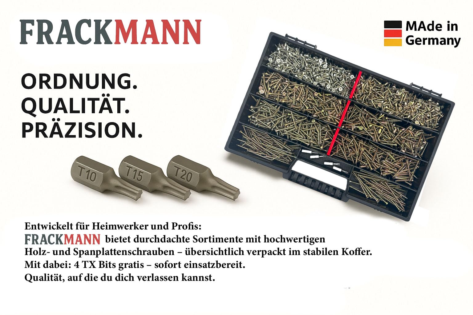 Rotadrill - Assortimentskoffer - XL verzinkt - Torx - Incl pluggen