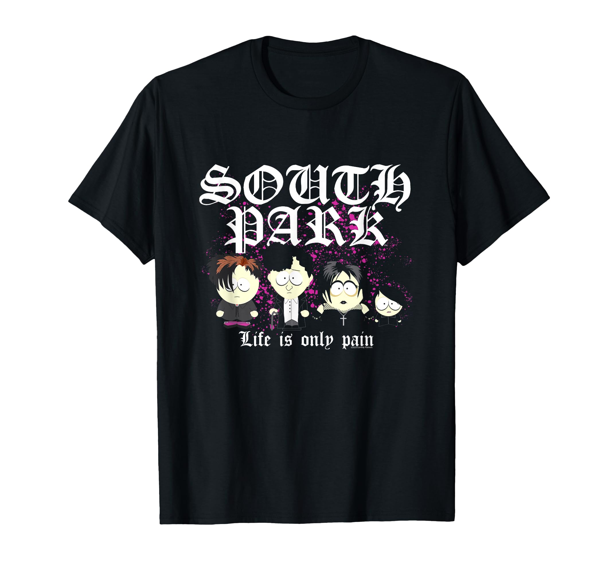 South Park Goth Kids Life is Only Pain T-Shirt