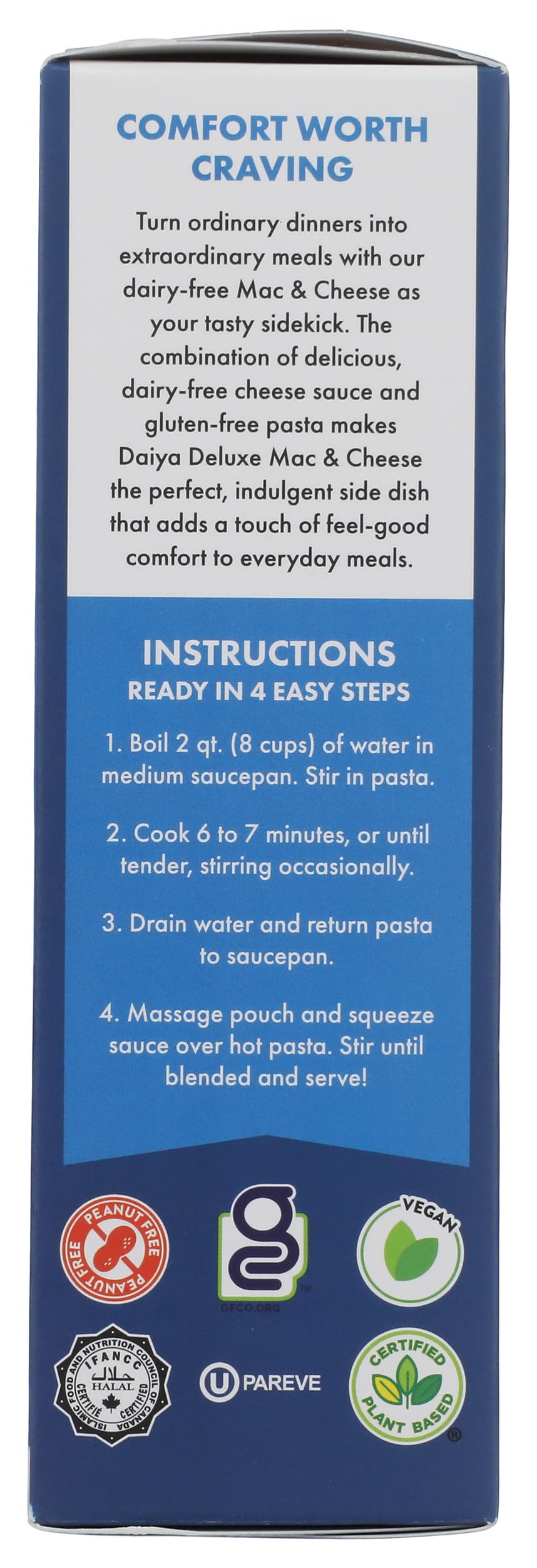 Daiya, Dairy Free Gluten Free Alfredo Style Vegan Mac and Cheese, 10.6 Ounce thumbnail 6