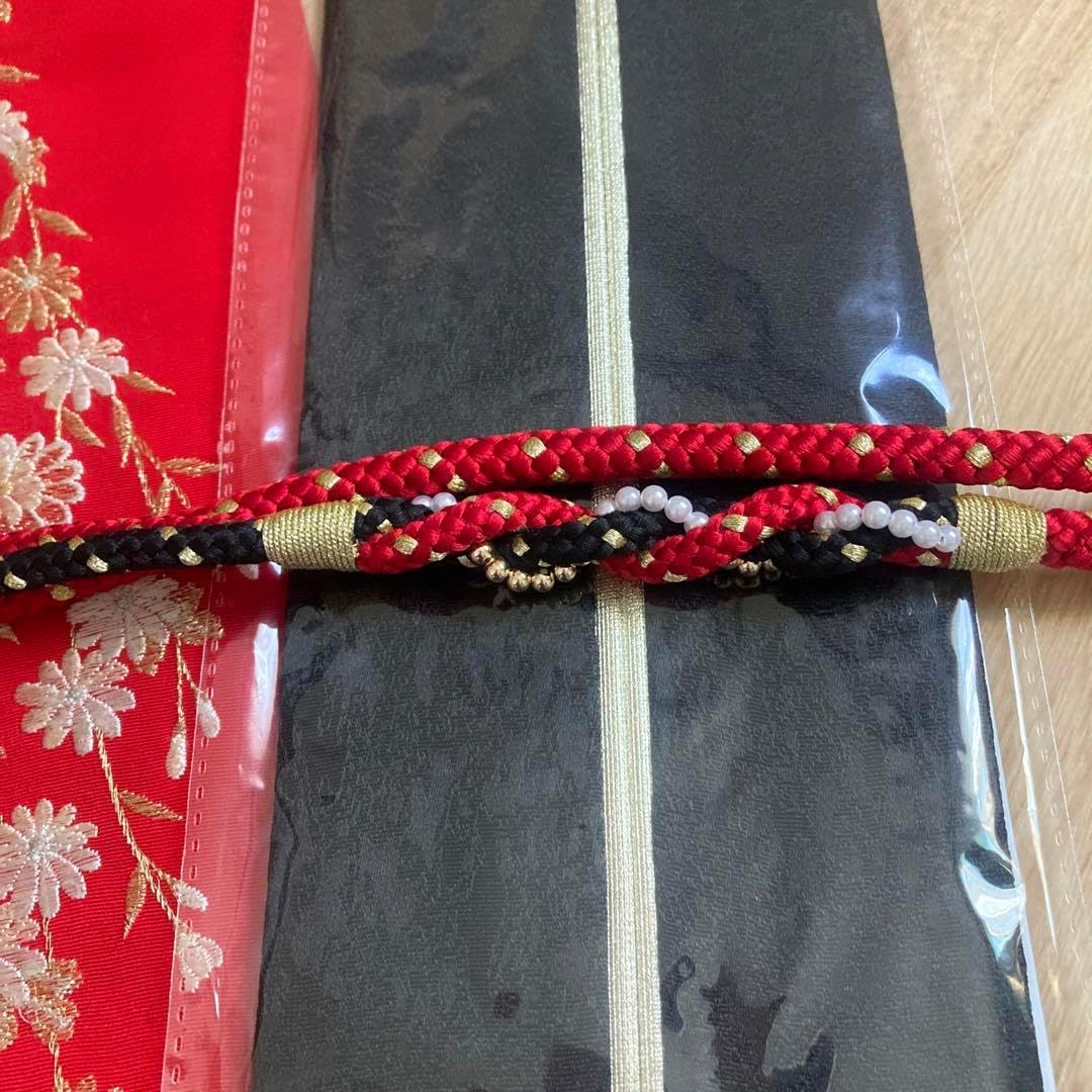 振袖 長襦袢 刺繍入り半襟 重ね襟 新品袋帯 帯揚げ 帯締めセット 振袖 刺繍半襟付き長襦袢 袋帯 帯締め 帯揚げ 重ね衿 6点セット