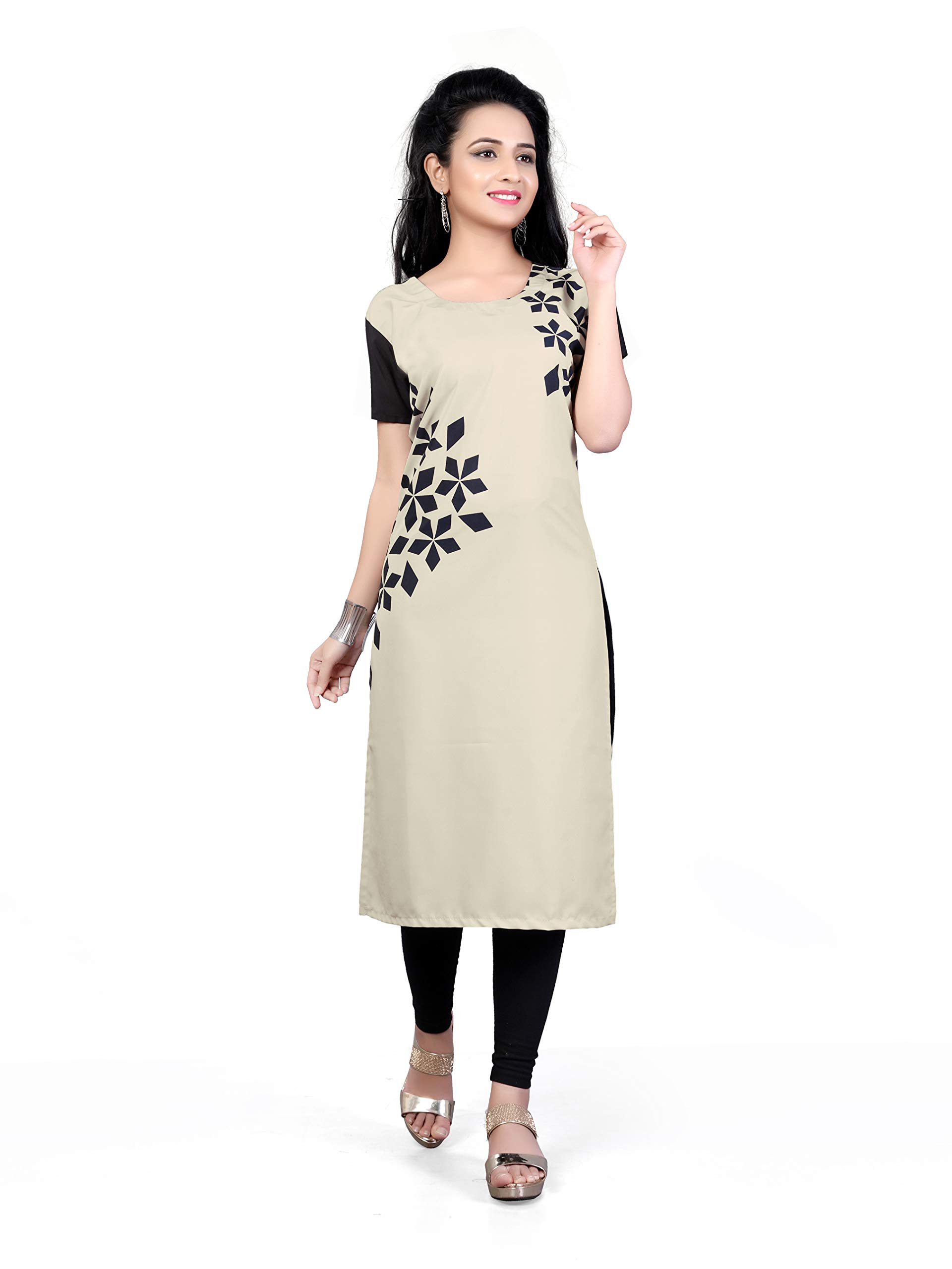 Mahadev CreationWomen's Crepe Multi-Coloured Kurti (MC-32 $Parrent SKU